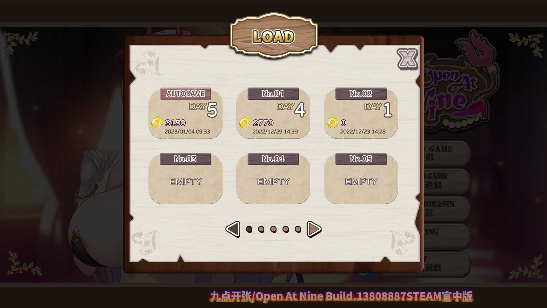 九点开张/Open At Nine Build.13808887STEAM官中版